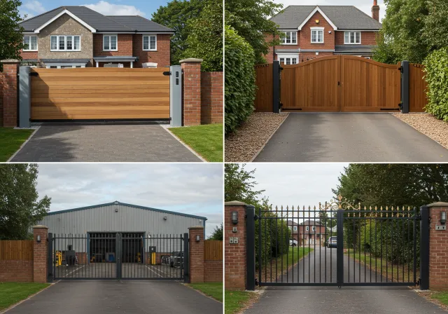 types of electric gates we install in Leeds